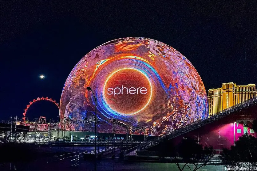 Una imagen de Sphere en Las Vegas. (X)