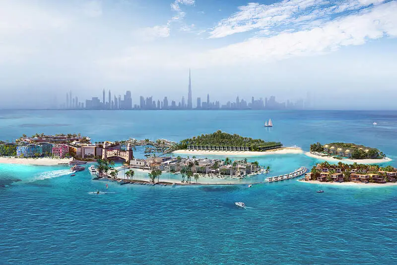 Vista de Amali Island en la costa de Dubai. (X)