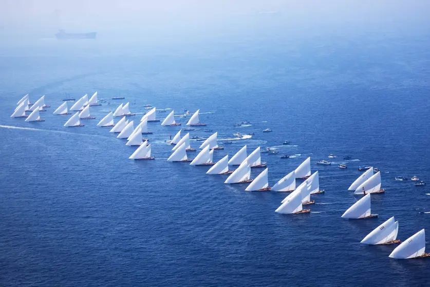 Una regata de dhows en dubai. (WAM)