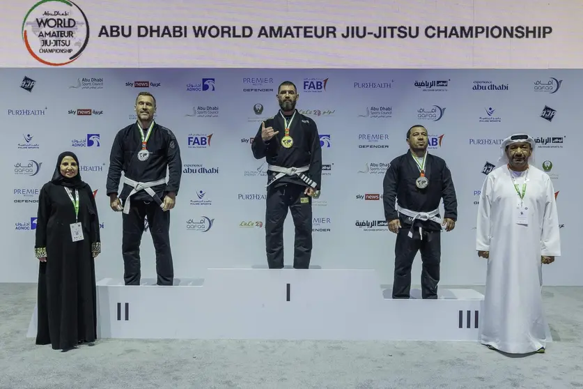 Ganadores del Campeonato Mundial de Jiu Jitsu de Abu Dhabi. (WAM)