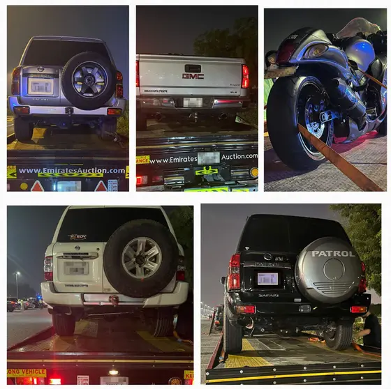 Coches confiscados en Dubai por la policía. (X)