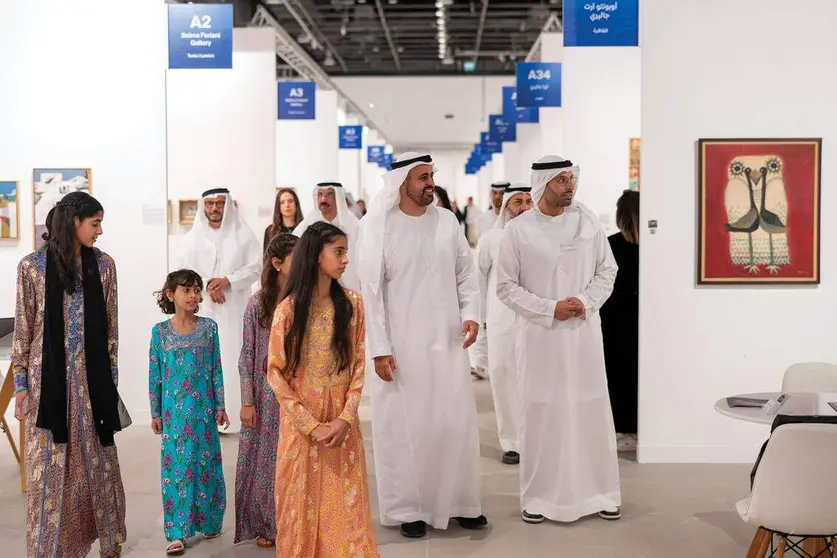 Un momento de la inauguración de Abu Dhabi Art. (WAM)