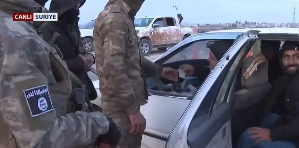 Una imagen de medios turcos de este lunes en Siria. (X)