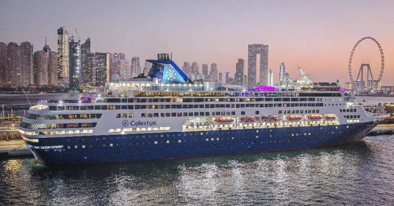 Celestyal Journey en puerto Rashid de Dubai. (Fuente externa)