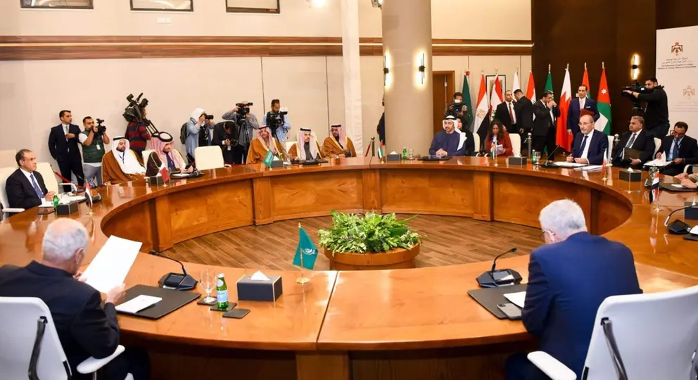 Un momento de la reunión en Áqaba de apoyo al proceso político sirio. (WAM)
