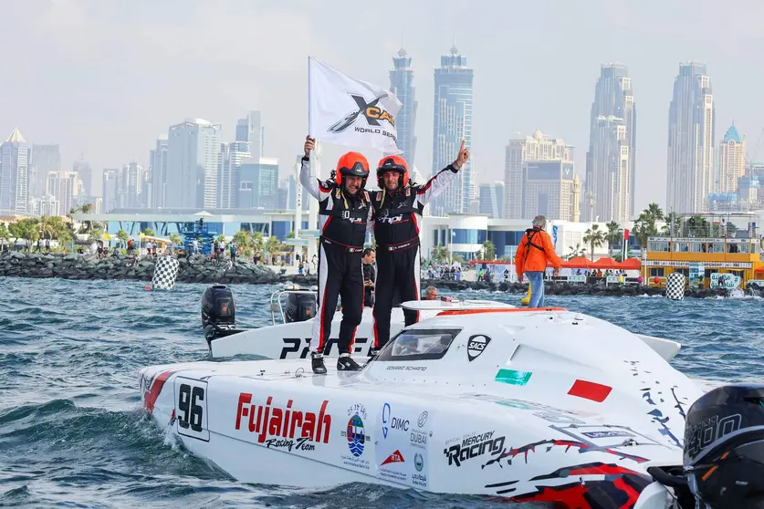 Una imagen del equipo vencedor en la UIM XCAT 2024. (WAM)
