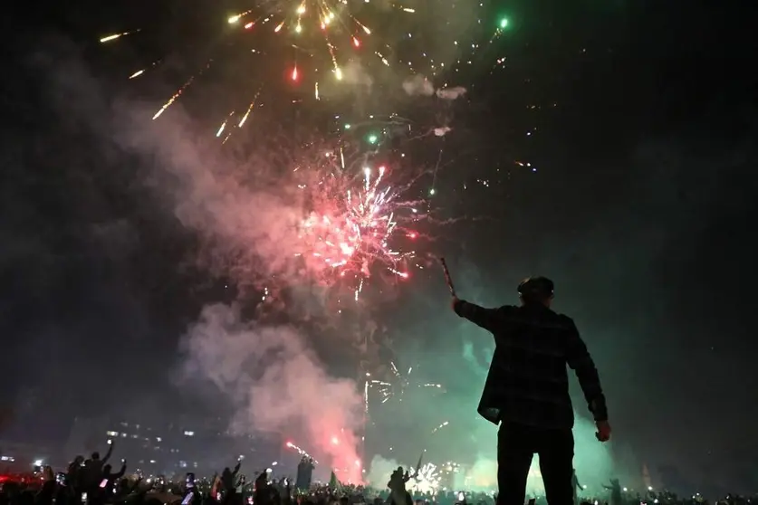 Celebración de Año Nuevo en Damasco. (X)