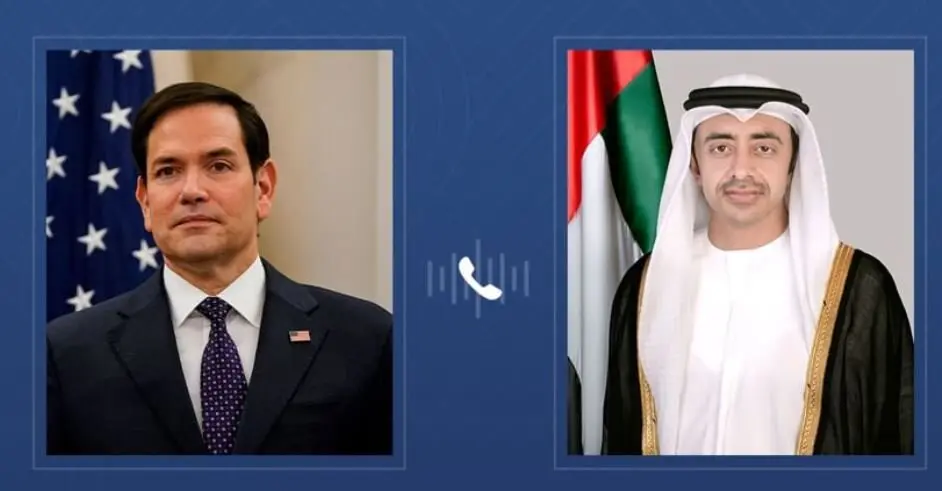 Marco Rubio y el jeque Abullah. (WAM)