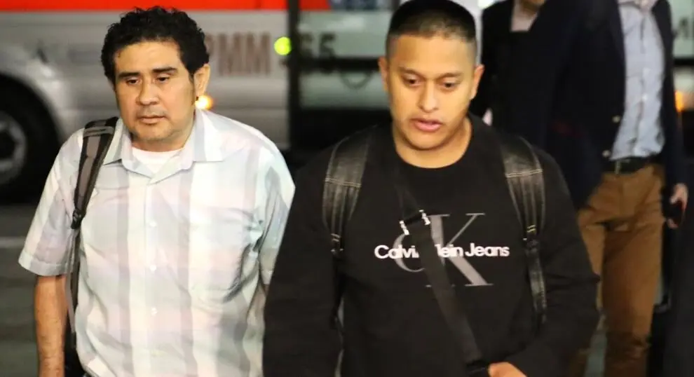 Los dos mexicanos liberados tras más de un año de secuestro en Yemen. (X)