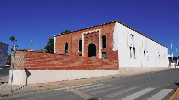 Estado de la construcción de la mezquita en Cartaya, localidad andaluza situada en la provincia de Huelva. (Jordi Landero)