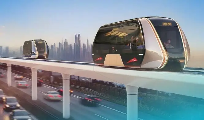 El nuevo transporte Rail Bus de Dubai. (RTA)