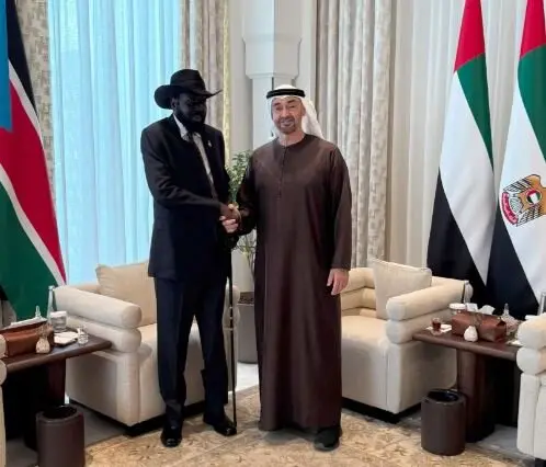 Los presidentes de EAU y Sudán esta semana en Abu Dhabi. (WAM)