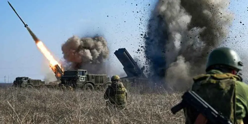 Despliegue de tropas rusas en el área de Donetsk. (Prensa Latina)