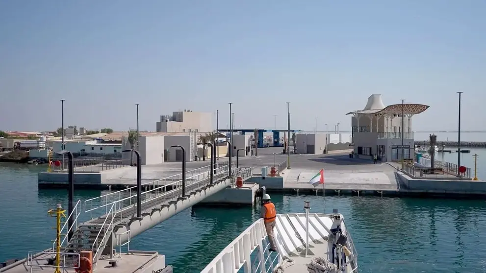 El nuevo puerto de ferry en Abu Dhabi. (WAM)