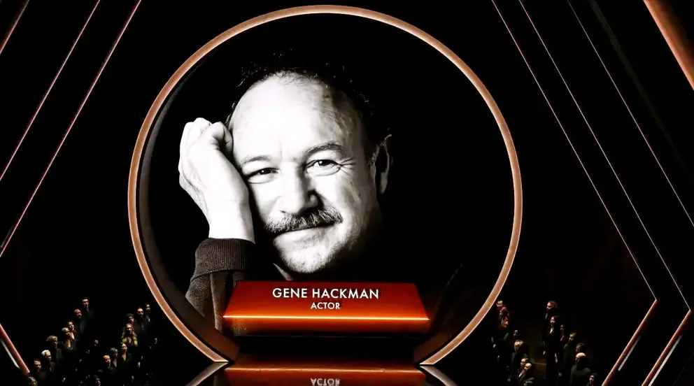 La Academia de Artes y Ciencias Cinematográficas rindió homenaje 'In Memoriam' en la reciente edición de los Óscar a Gene Hackman.