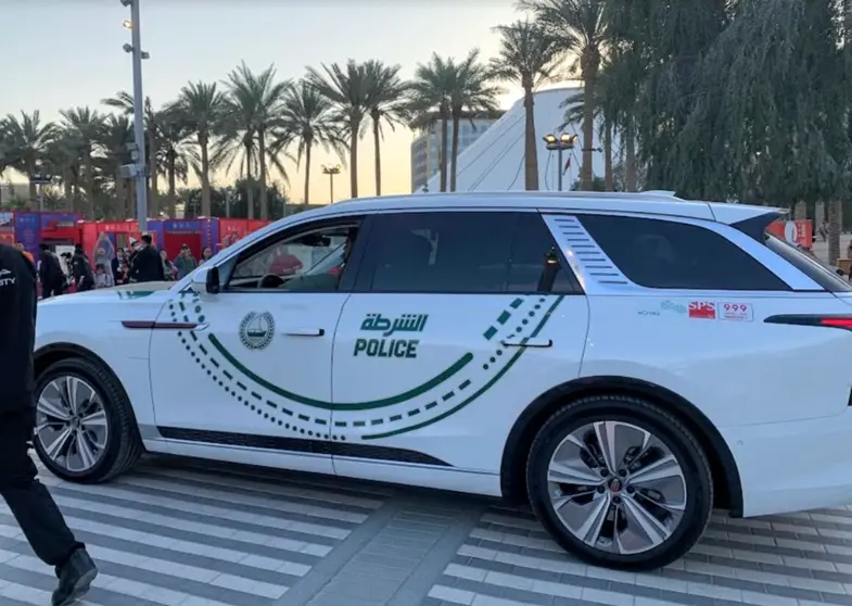 Vehículo eléctrico de la Policía de Dubai. (EL CORREO)