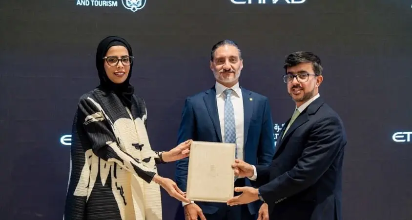 Un momento de la presentación del Abu Dhabi Pass. (X)