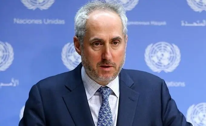Stéphane Dujarric, portavoz de la Secretaría General de la ONU, (X)