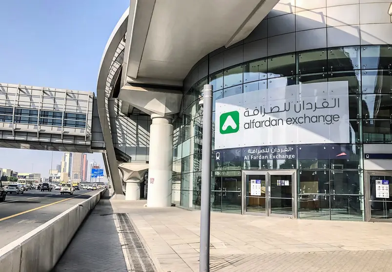 La estación de Metro Alfardan Exchange. (RTA)