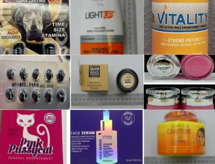 Productos adulterados. (Redes sociales)