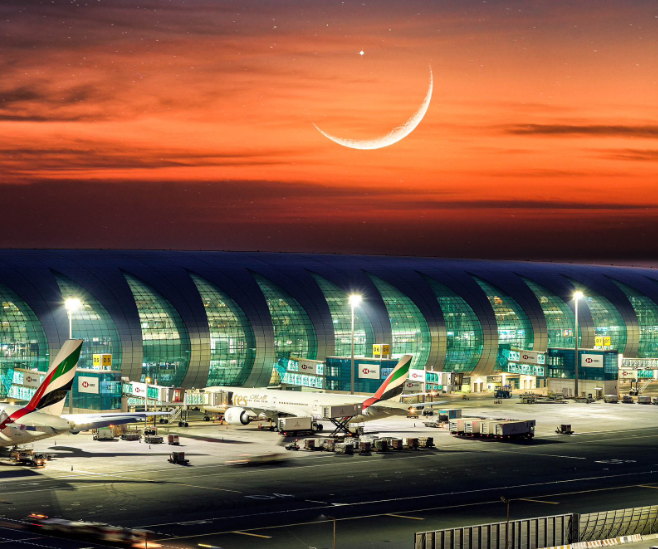 Una imagen del Aeropuerto Internacional de Dubai. (X)