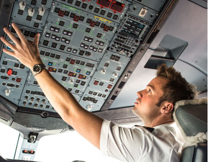 Un piloto de Emirates. (Web Emirates)
