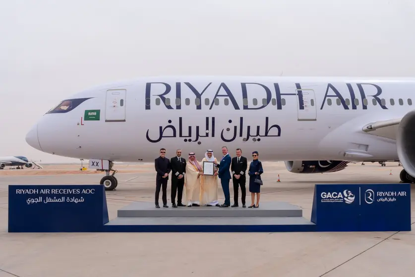 Un avión de Ryadh Air. (X)
