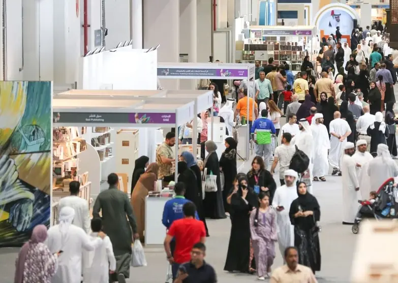 Una imagen de una edición de la Feria Internacional del Libro de Abu Dhabi. (WAM)