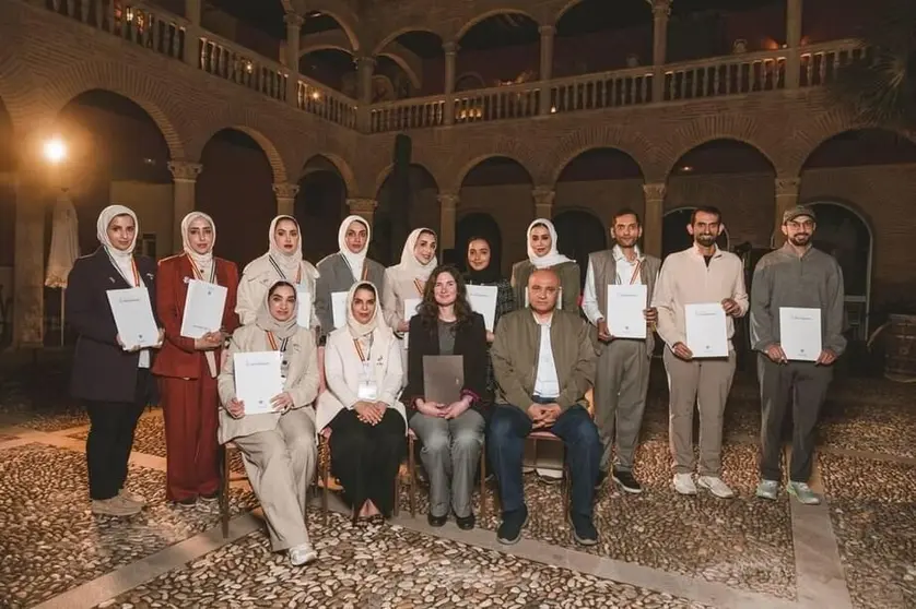 Representantes de la Cámara de Comercio de Sharjah en España. (WAM)