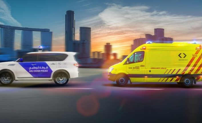 Vehículos de emergencia de Abu Dhabi. (Fuente externa)