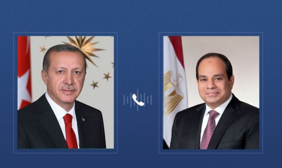 Los presidentes de Turquía, a la izquierdo y de Egipto. (WAM)