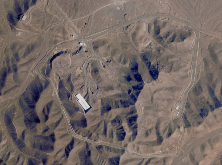 Instalación nuclear iraní de Fordow. (X)