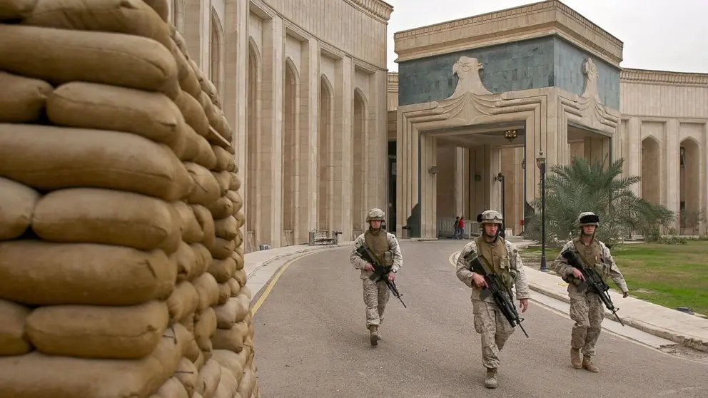 Embajada de EEUU en Bagdad. (X)