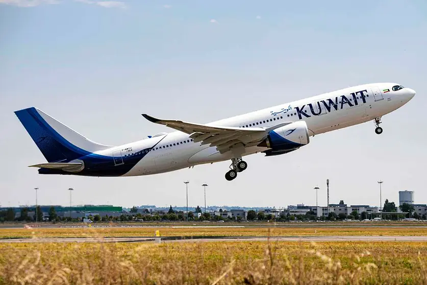 Despegue de un avión de Kuwait Airways. (Fuente externa)