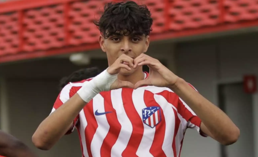 Abde celebrando un gol. (@Atleti)