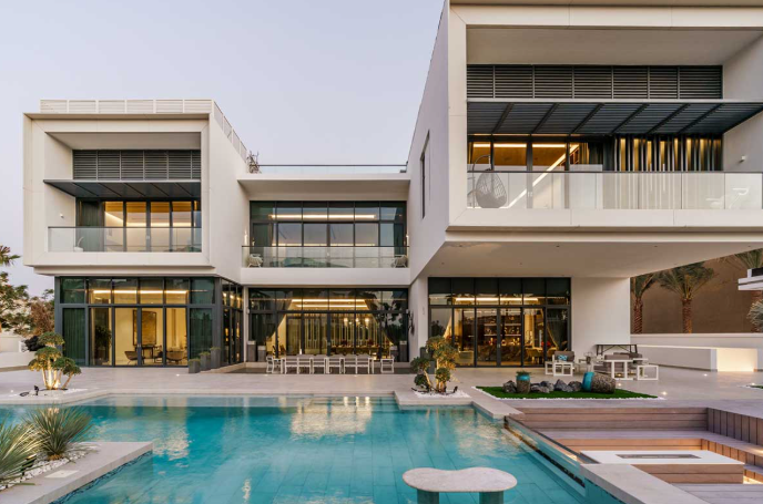 Fachada de la vivienda en Hills View. (X)