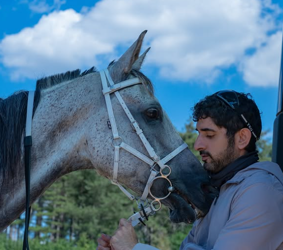 El jeque Hamdan es un amante de los caballos. (Instagram)
