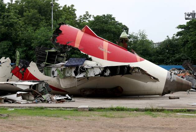Una imagen del avión siniestrado. (Fuente externa)