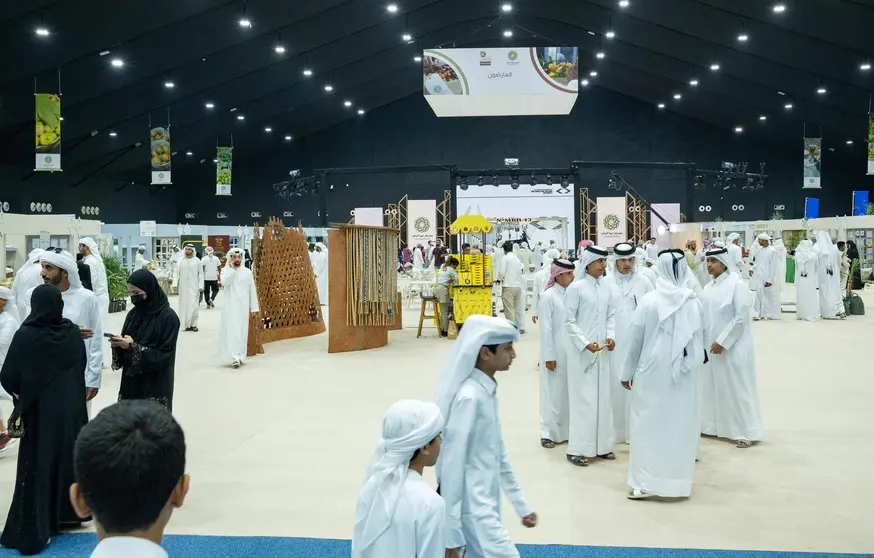 Perspectiva del Festival del Dátil en el municipio de Liwa. (WAM)
