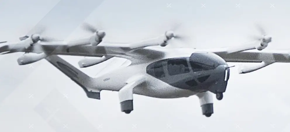 Un taxi aéreo de Archer Aviation. (X)