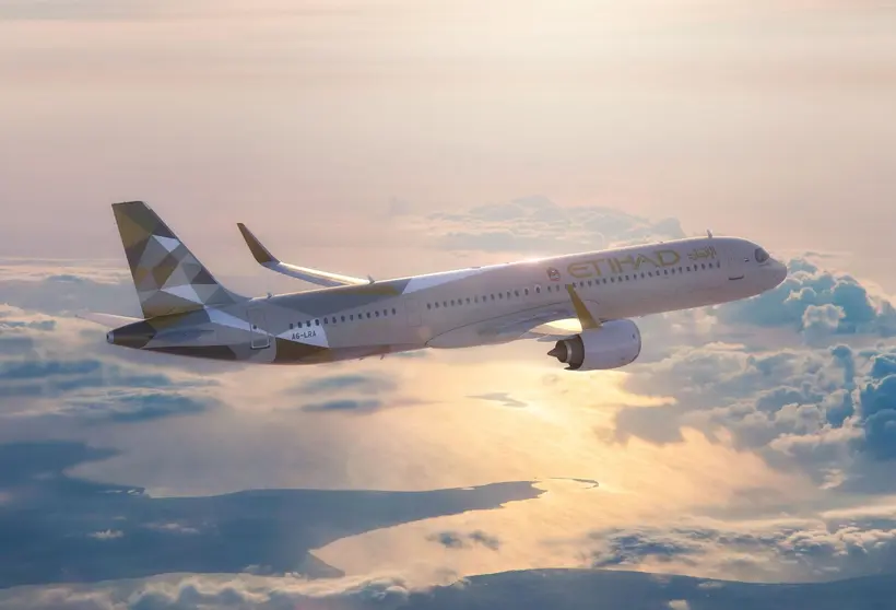 Una aeronave de la  aerolínea de Abu Dhabi Etihad. (WAM)