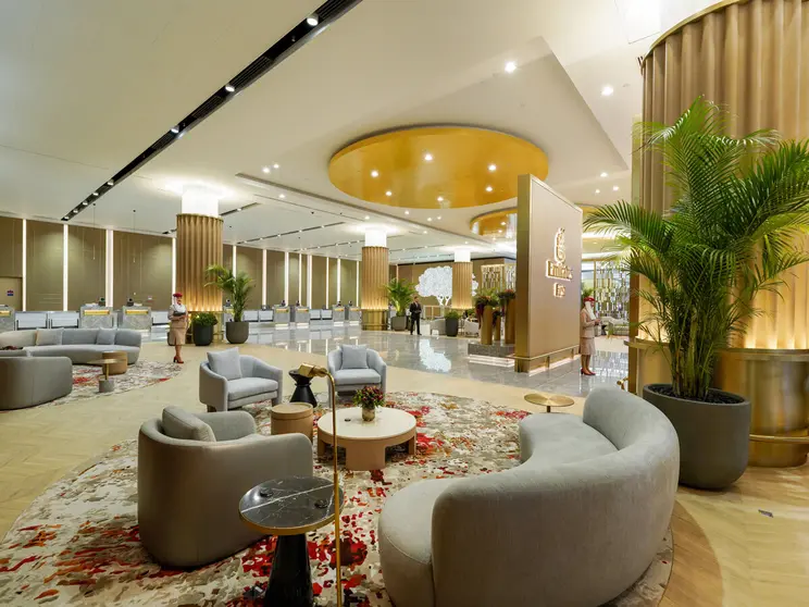 La sala premium en el aeropuerto de Dubai. (X)