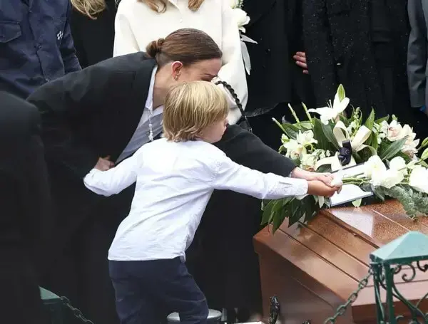 Una imagen del funeral del senador colombiano. (X)