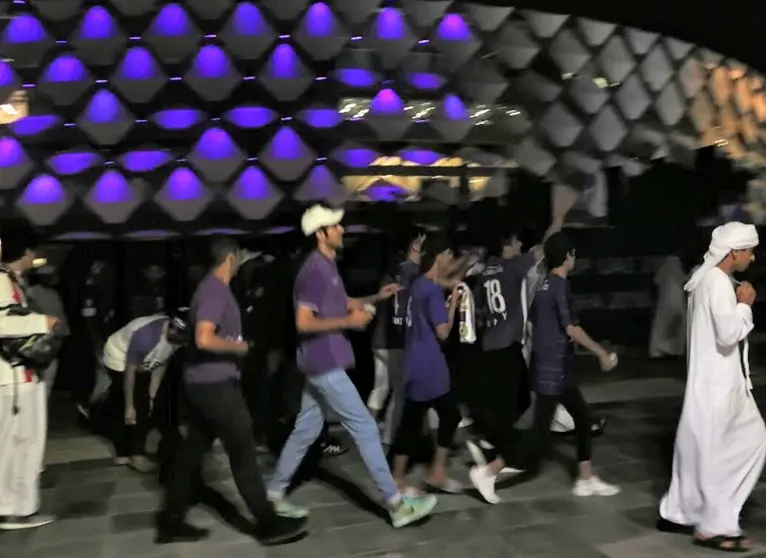 A modo ilustrativo aficionados del Al Ain en el estadio. (EL CORREO)