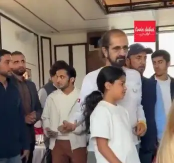 El jeque de Dubai en Londres. (Instagram)