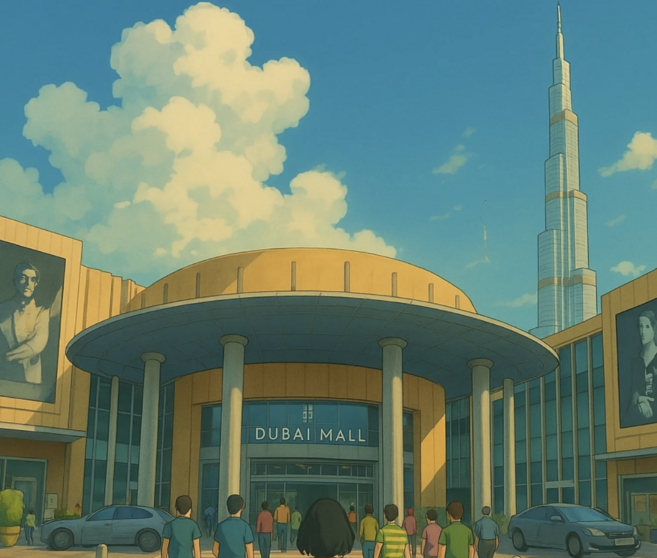 Una de las entradas del Dubai Mall. (Instagram)