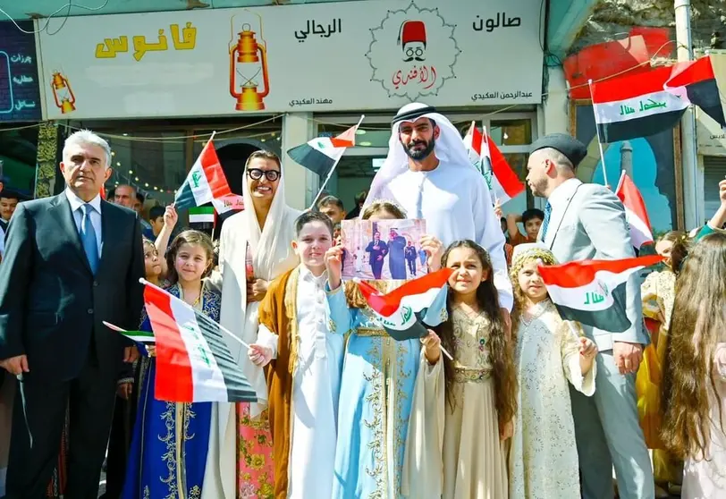 La delegación de EAU estuvo encabezada por Noura Bint Mohammed Al Kaabi e incluyó al jeque Salem Bin Khalid Al Qassimi. (WAM)