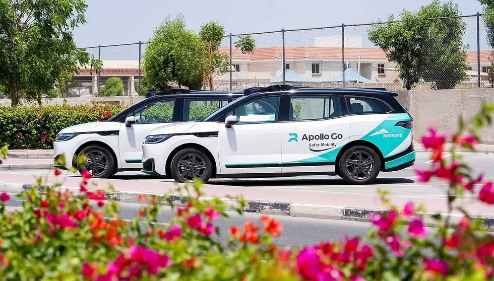 Una imagen de coches autónomos. (X)