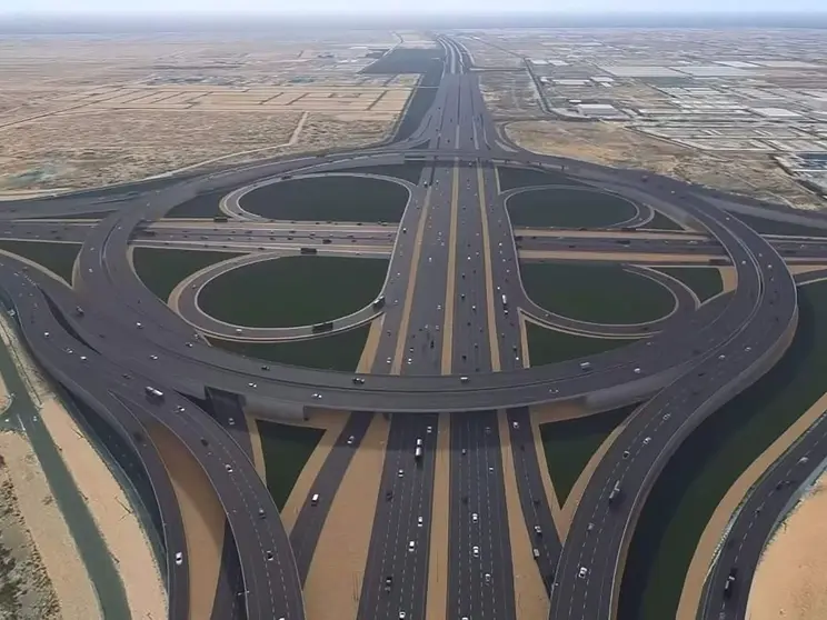 Vista aérea de la Emirates Road. (WAM)