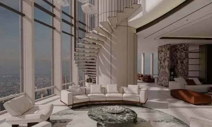 Una perspectiva del ático en el Burj Khalifa. (Instagram)